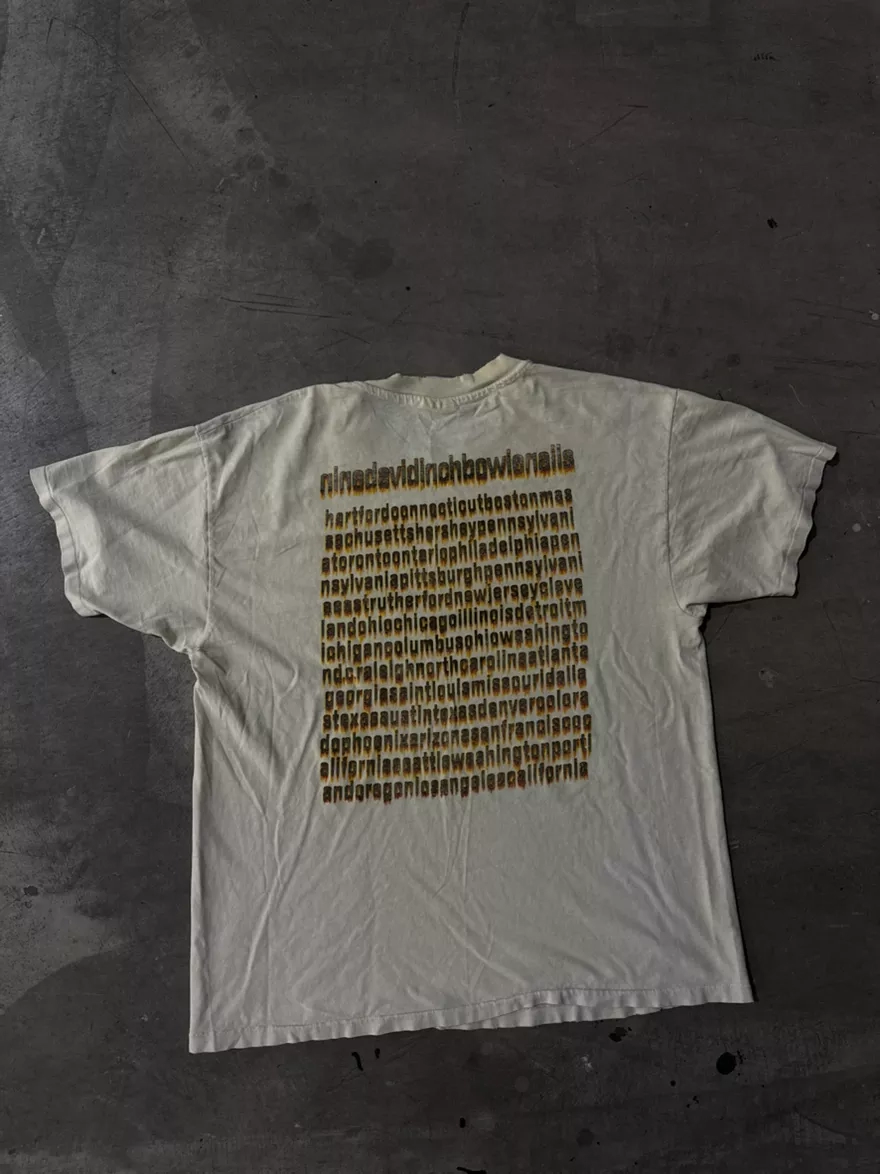 David Bowie Nine Inch Nails Album Cover T-Shirt