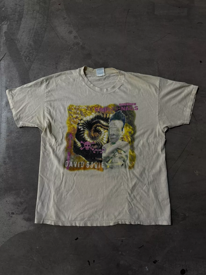 David Bowie Nine Inch Nails Album Cover T-Shirt