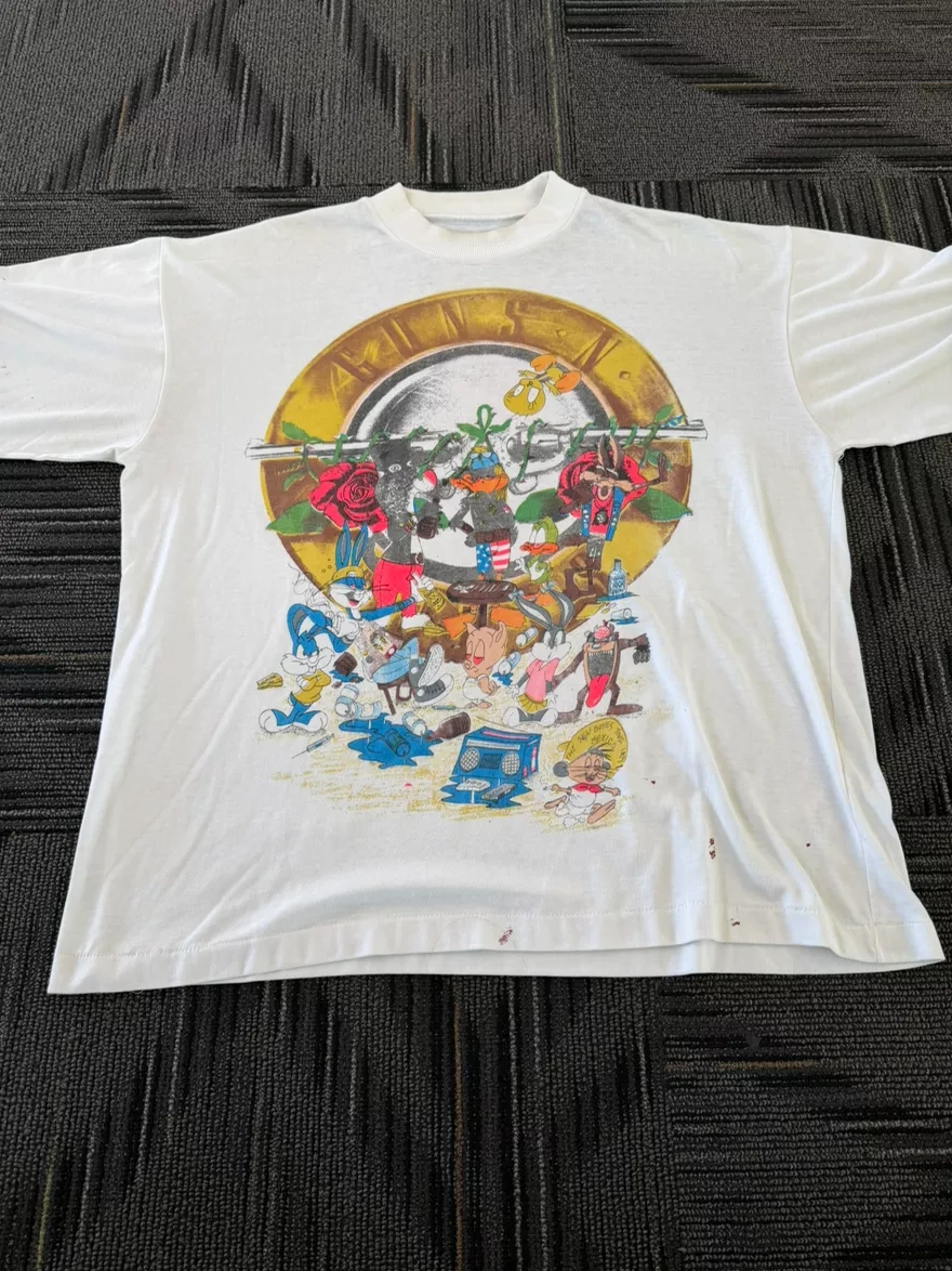 Vintage Looney Tunes x Guns N' Roses T-Shirt Mexico boot