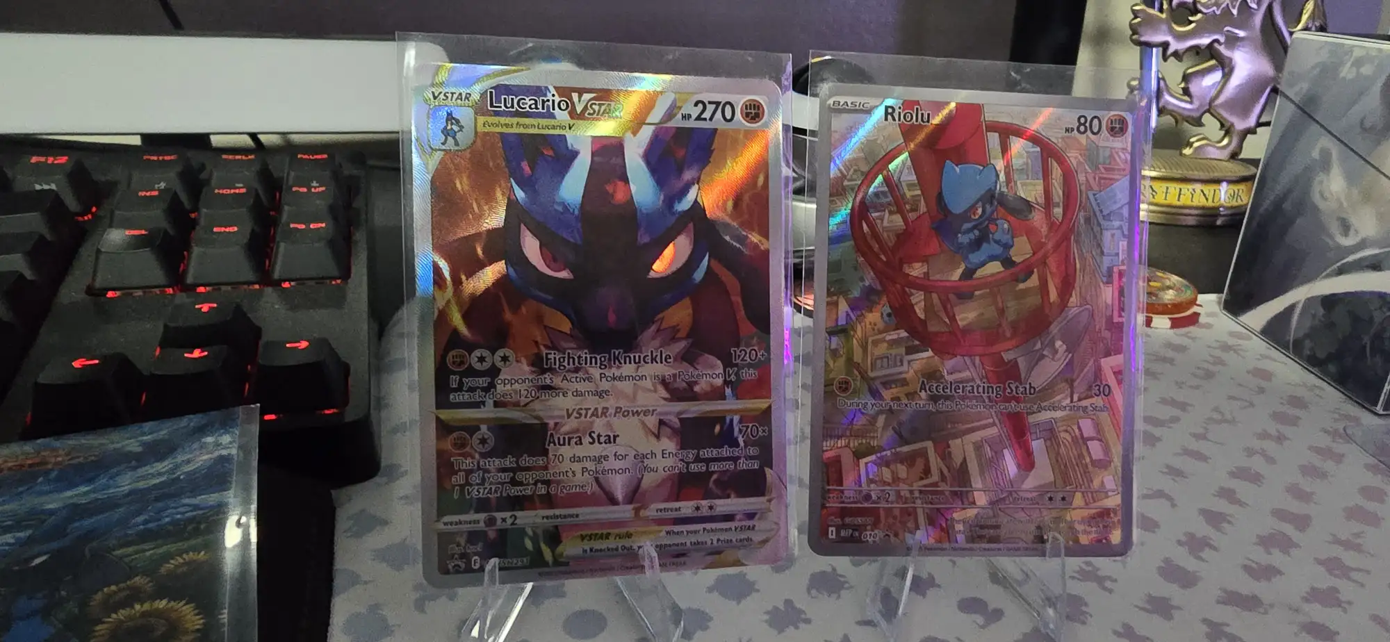 Lucario VSTAR & Riolu Pokemon Cards