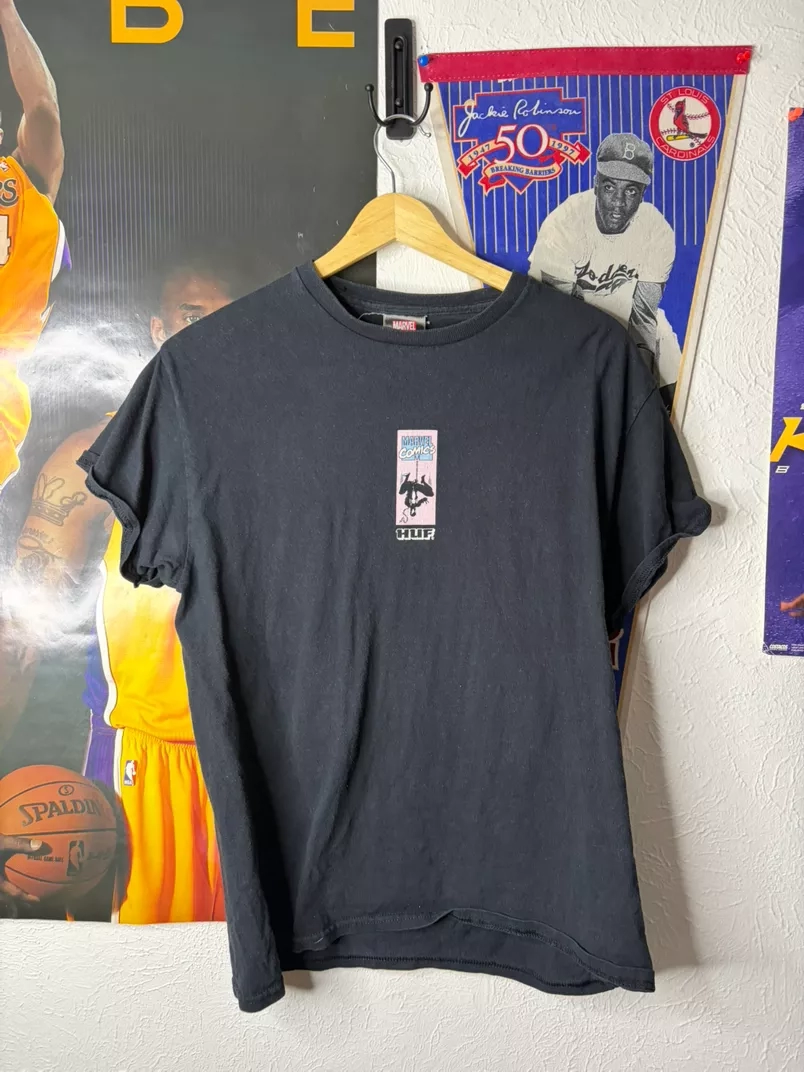 HUF x Marvel Comics Spider-Man Black T-Shirt