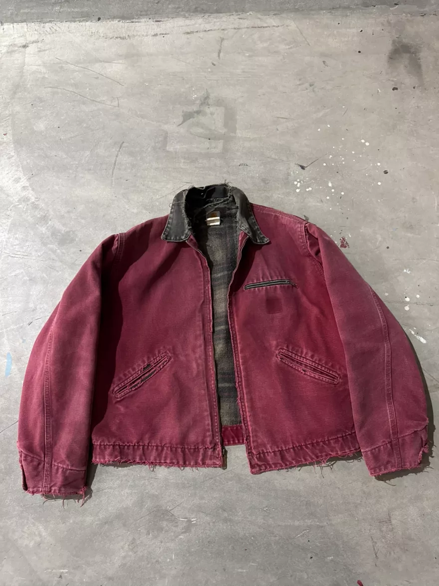 Vintage Carhartt Workwear Jacket - Burgundy