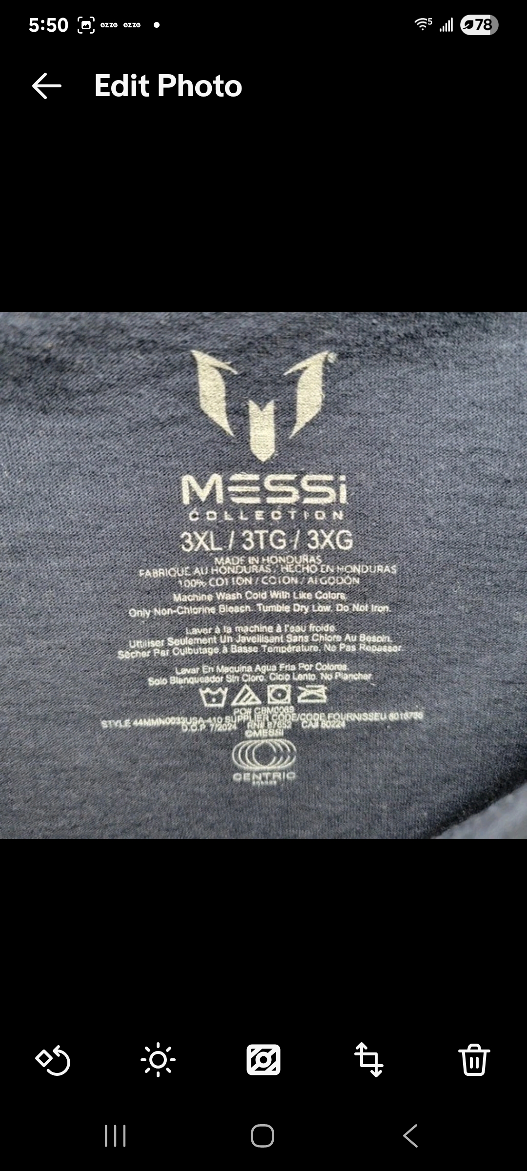 Mens 3XL Lionel Messi Collection Classic Spellout Logo Athletic T Shirt Soccer