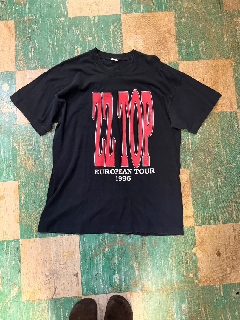 ZZ Top European Tour 1996 Vintage T-Shirt - ezze ZZ Top European Tour 1996 Vintage T-Shirt - ezze