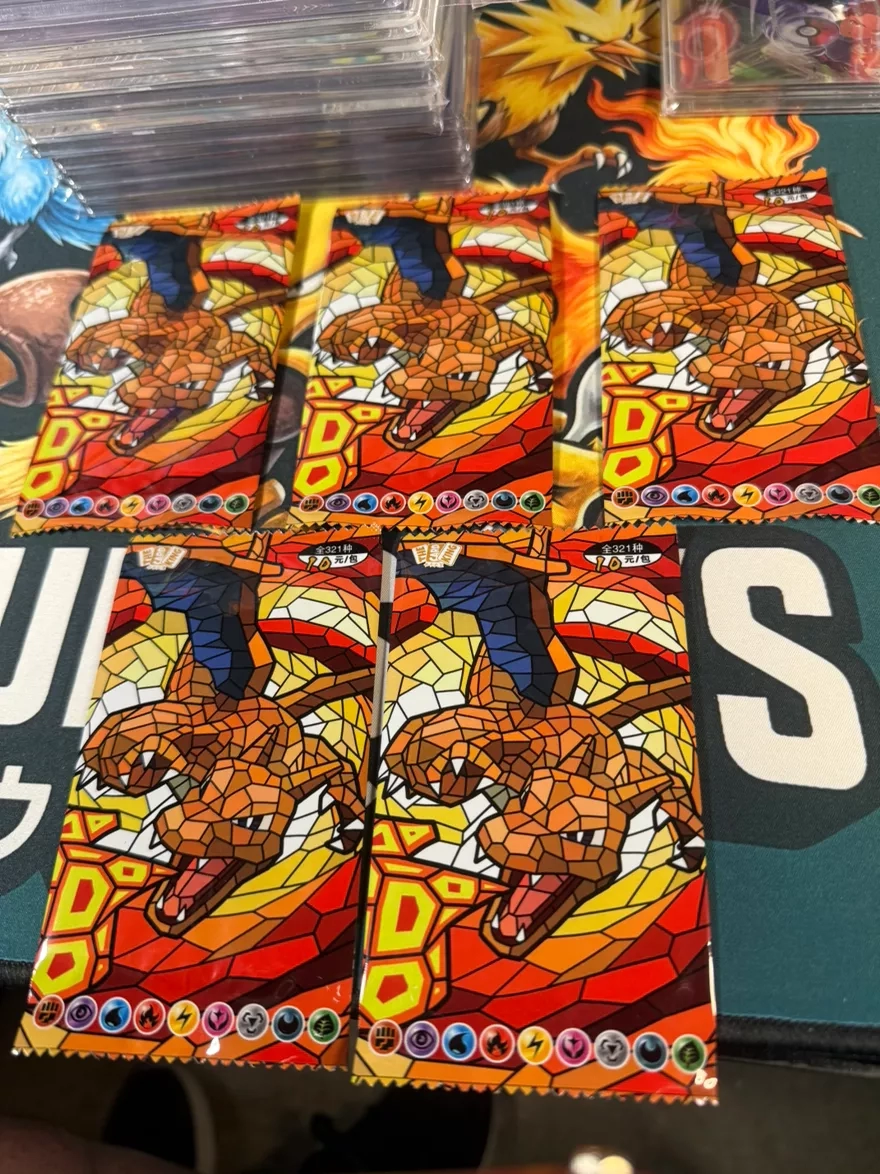 5 packs of stained glass