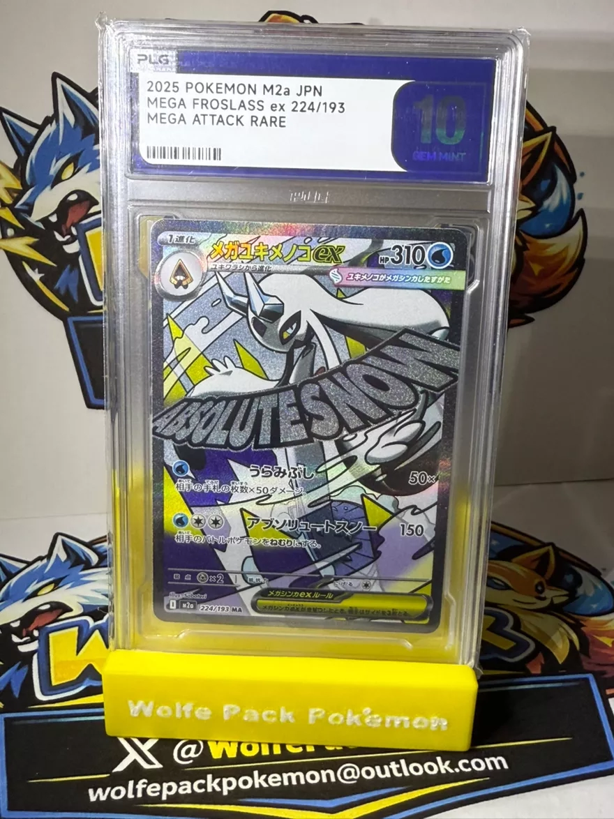 2025 Pokemon M2a Japanese Mega Froslass EX 224/193 Mega Attack Rare Gem Mint 10 Slab