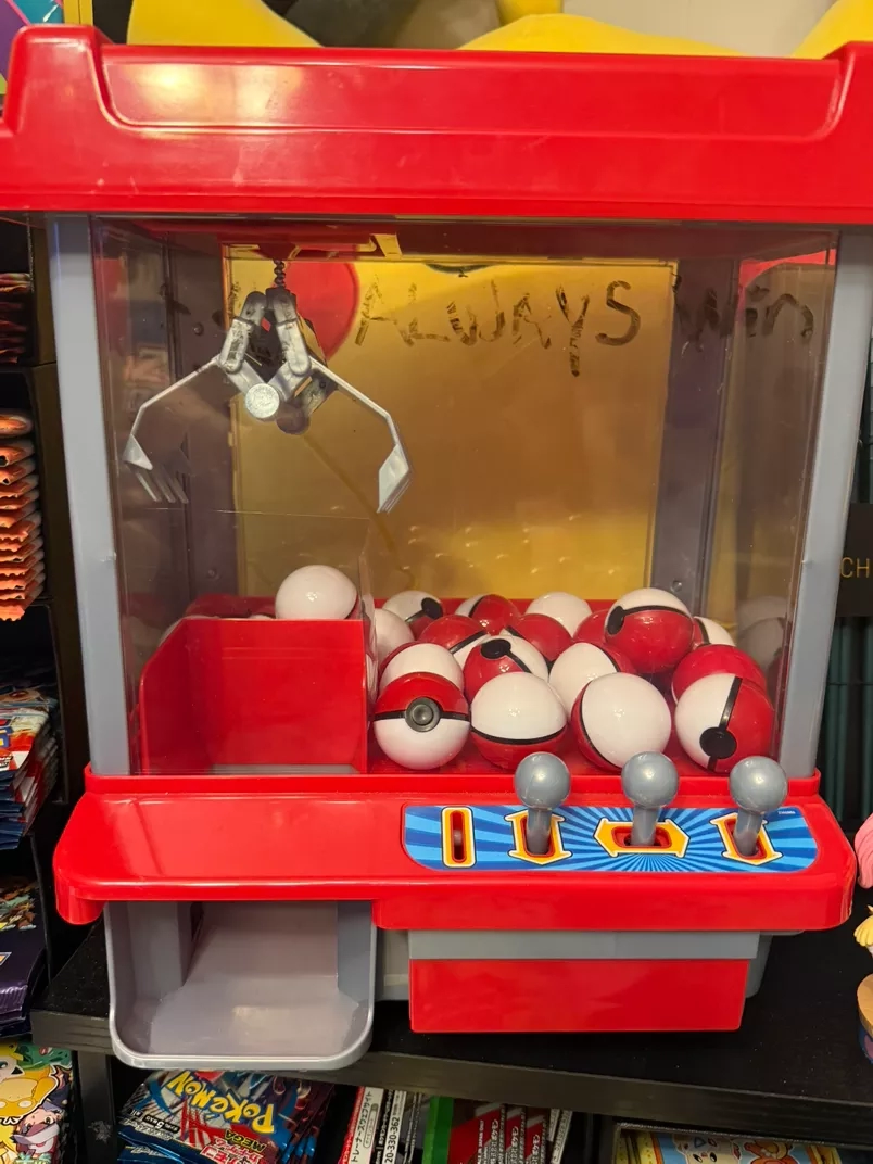 Pokemon Ball Claw Machine Toy Grabber