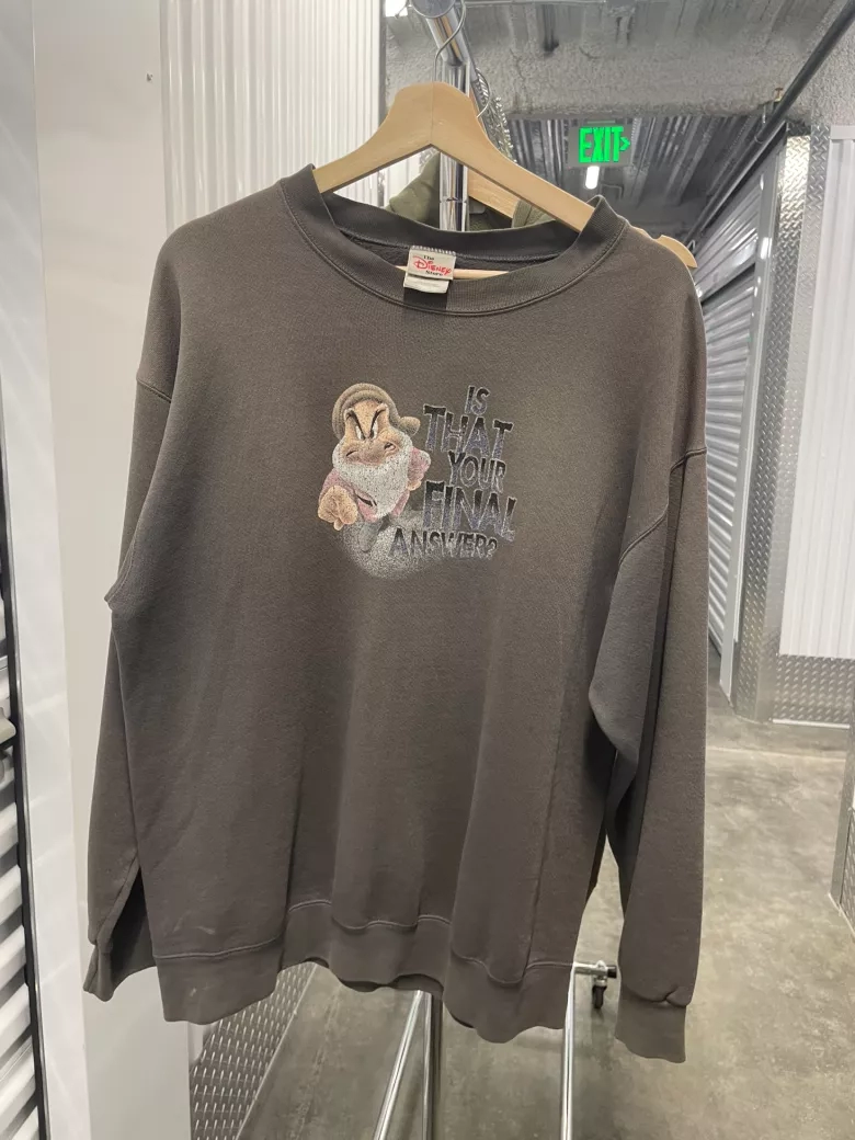 Disney Grumpy "Is That Your Final Answer?" Sweatshirt