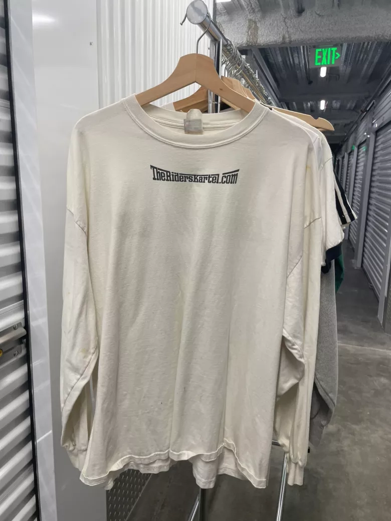 TheRidersKartel.com Cream Long Sleeve Tee
