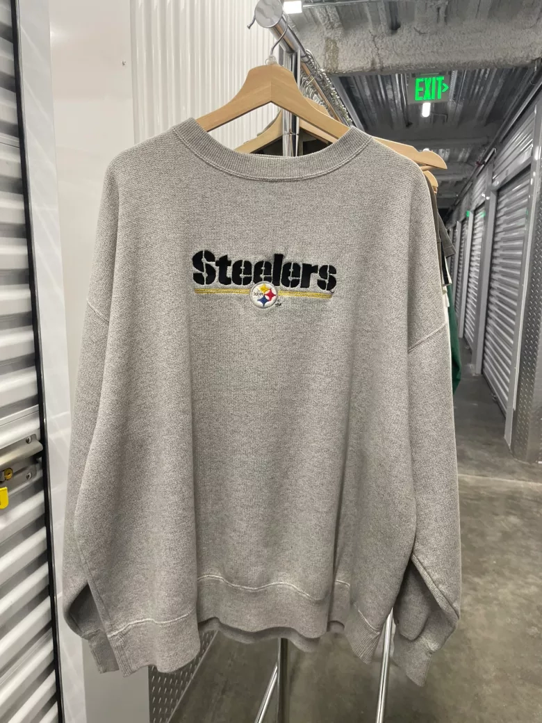 Vintage Pittsburgh Steelers Embroidered Crewneck Sweatshirt