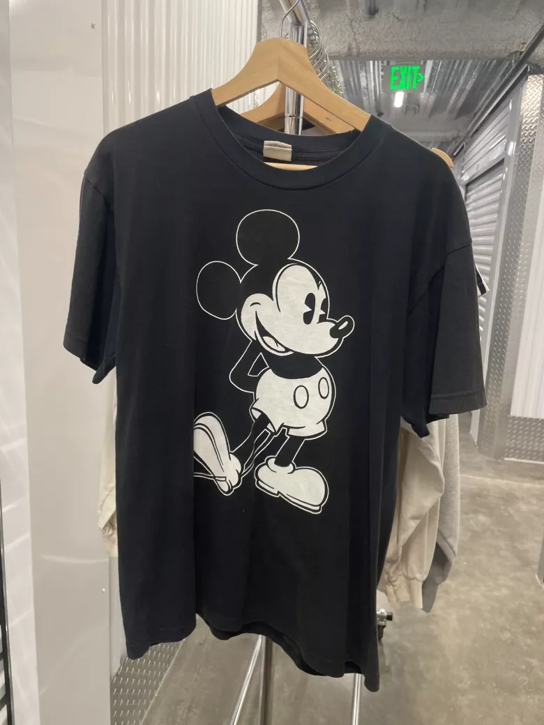 Classic Mickey Mouse Graphic Black T-Shirt