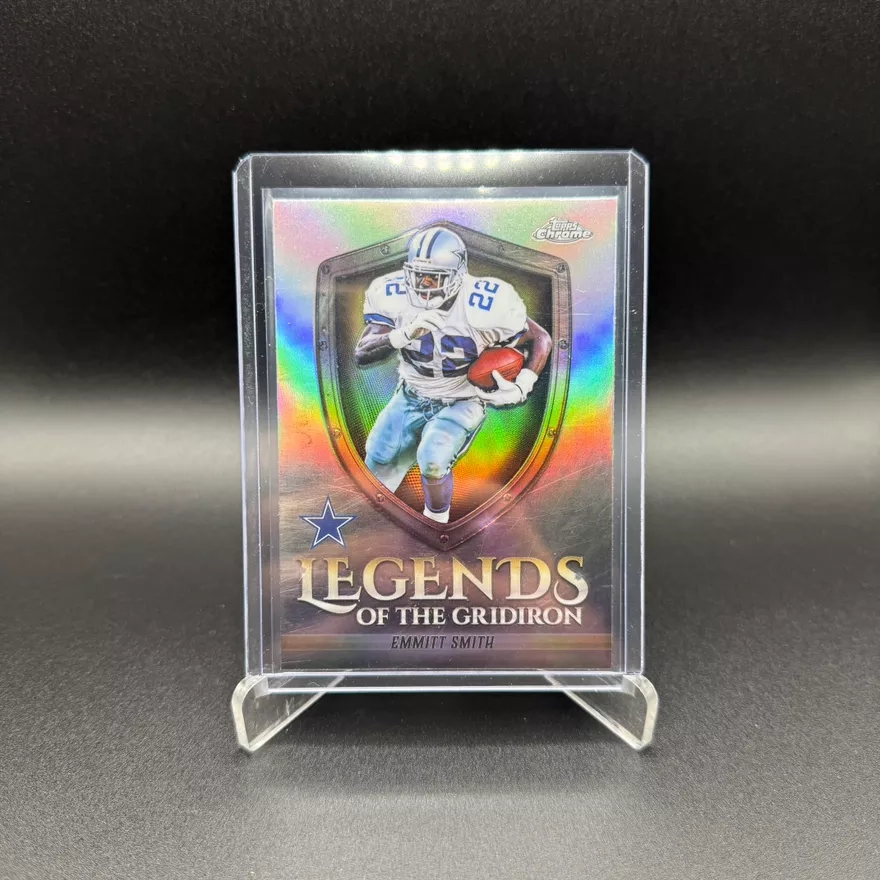 2025 Topps Chrome NFL Emmitt Smith Legends Of The Gridiron Refractor