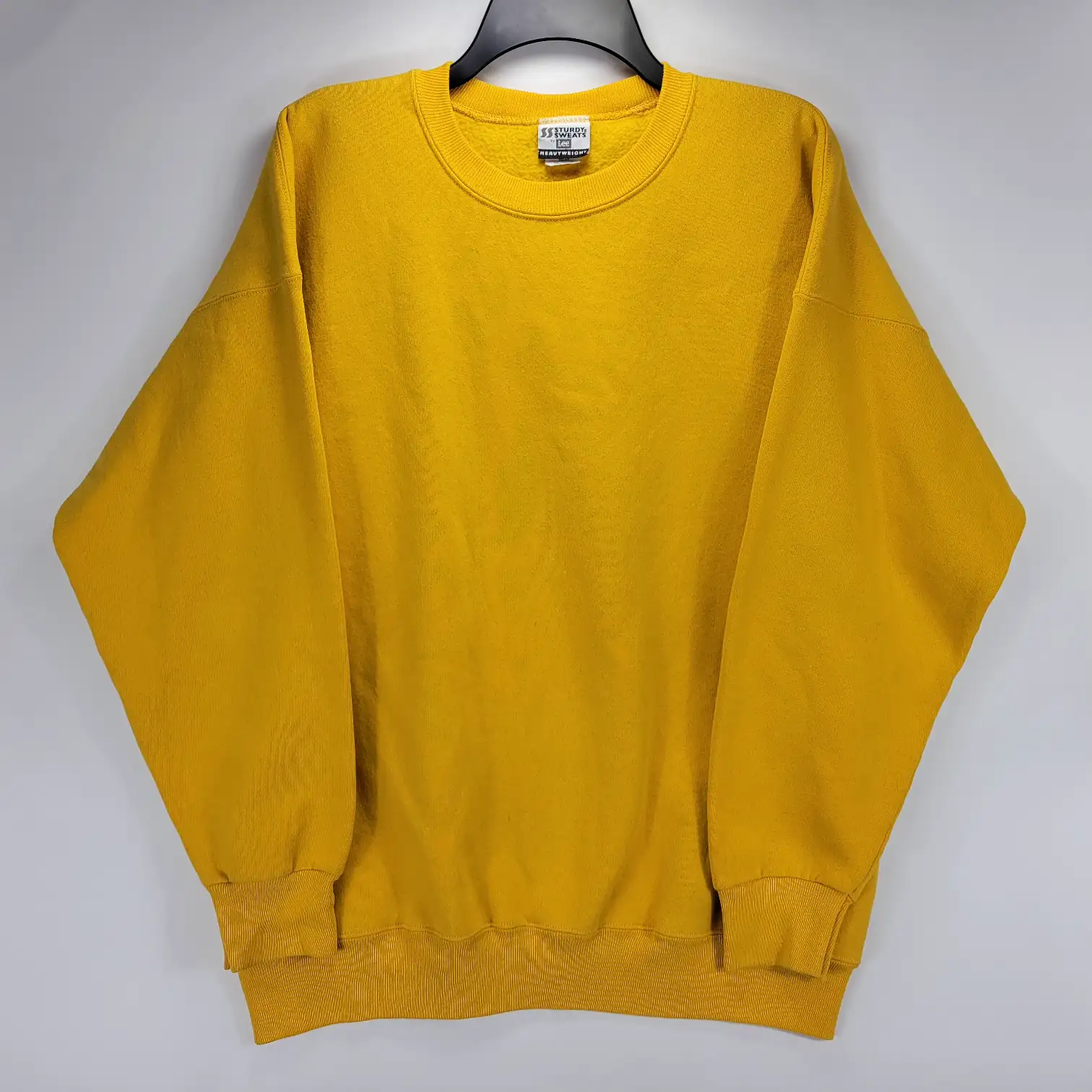 Mens 2XL Sturdy Sweats By Lee Crewneck Sweatshirt Yellow