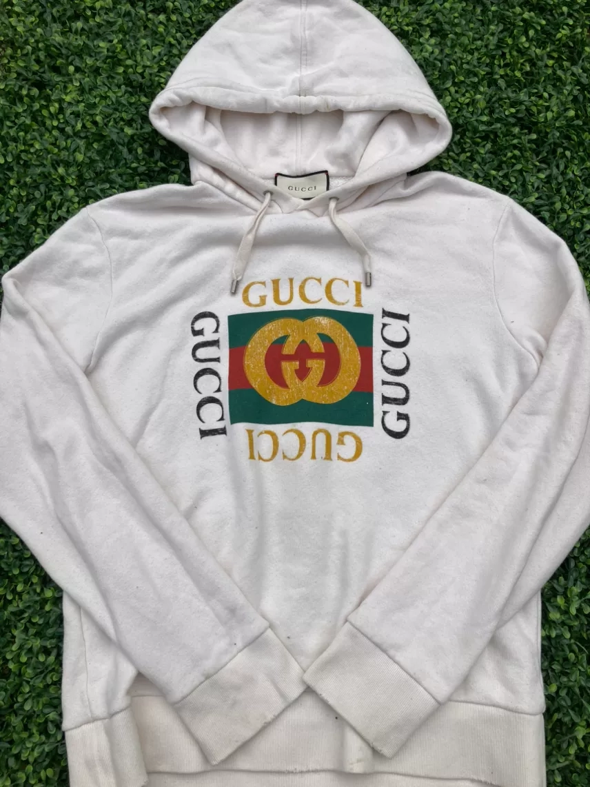 Gucci Vintage Logo Hoodie size M
