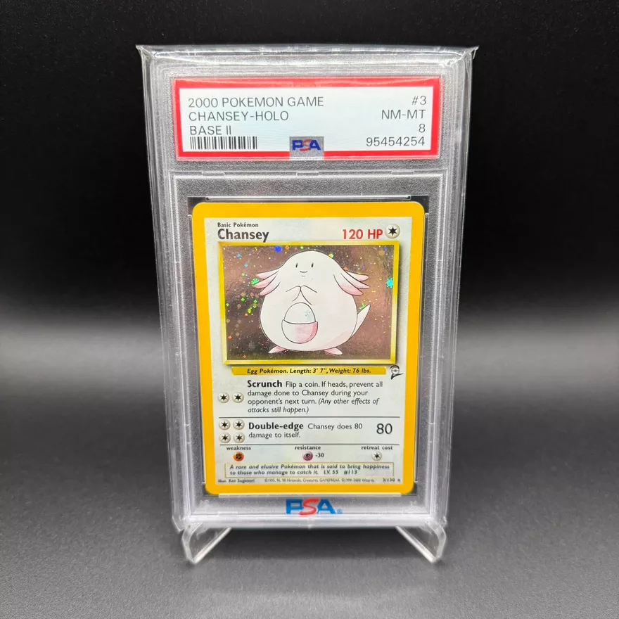 2000 Pokemon Game Base II Chansey Holo PSA 8