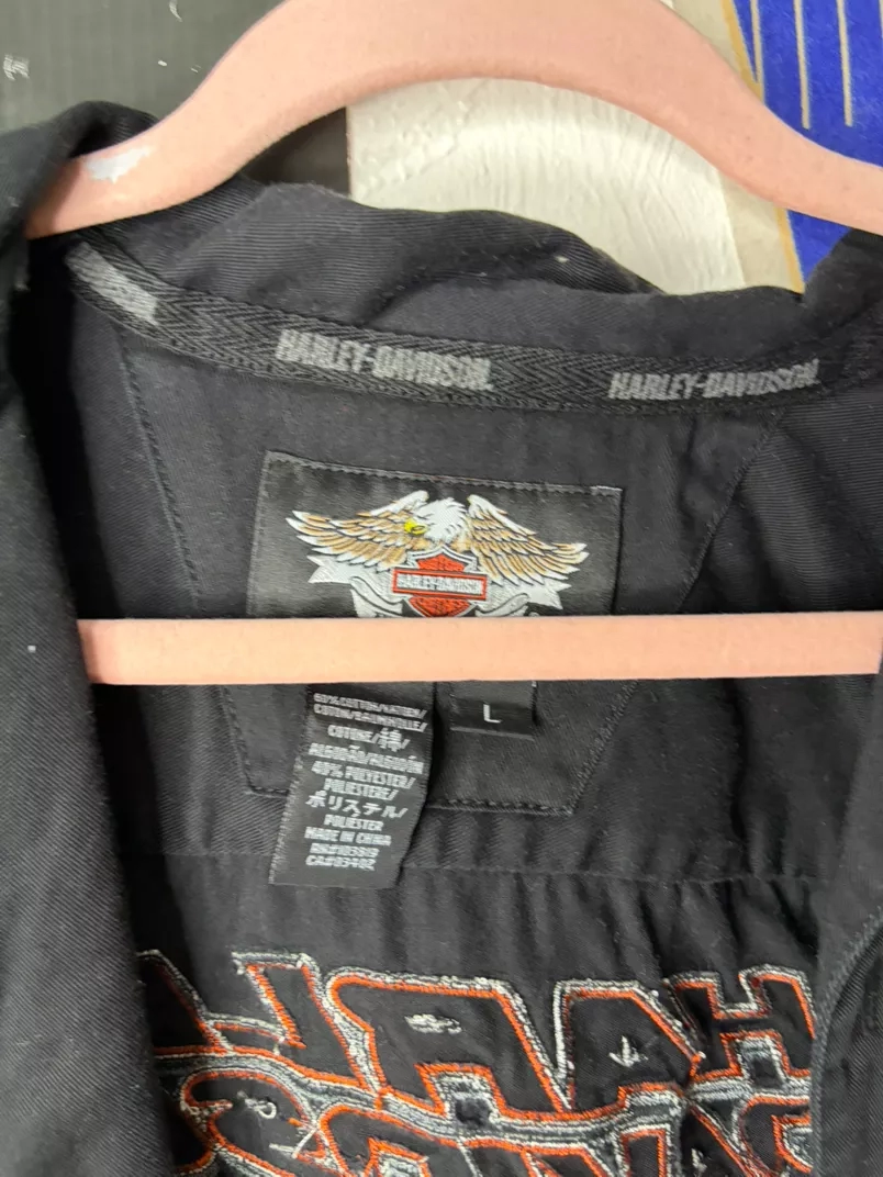Harley Davidson "V-Twin Power" Men's Black Short Sleeve Shirt