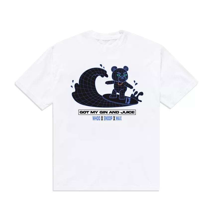Whoo x Snoop x Max Gin and Juice Tee (Front & Back)