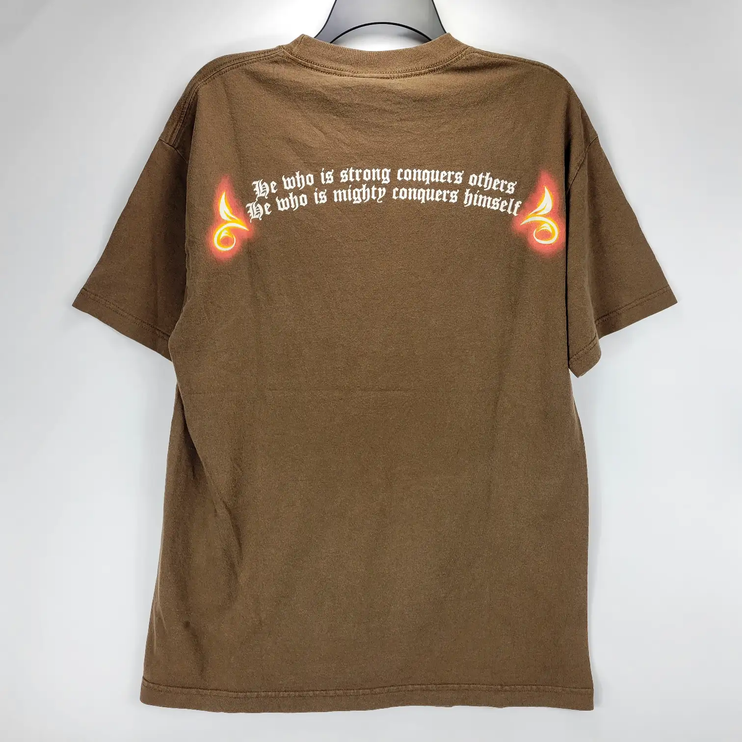 Mens Large WWE Vintage Shawn Michaels HBK "Reborn and Forgiven" T-Shirt Brown