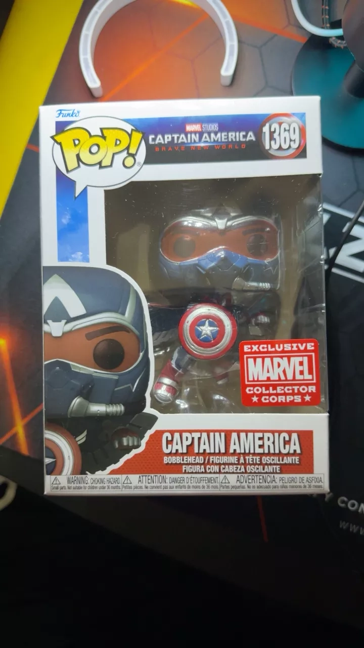 Funko Pop! Captain America: Brave New World Exclusive Collector Corps Bobblehead