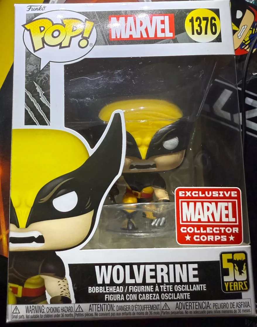Funko Pop! Marvel Wolverine 1376 Collector Corps Exclusive Bobblehead