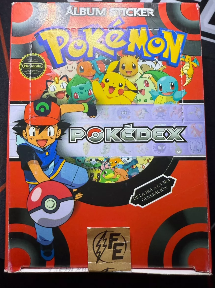 Pokemon Sticker Album Pokedex Collection Red Box