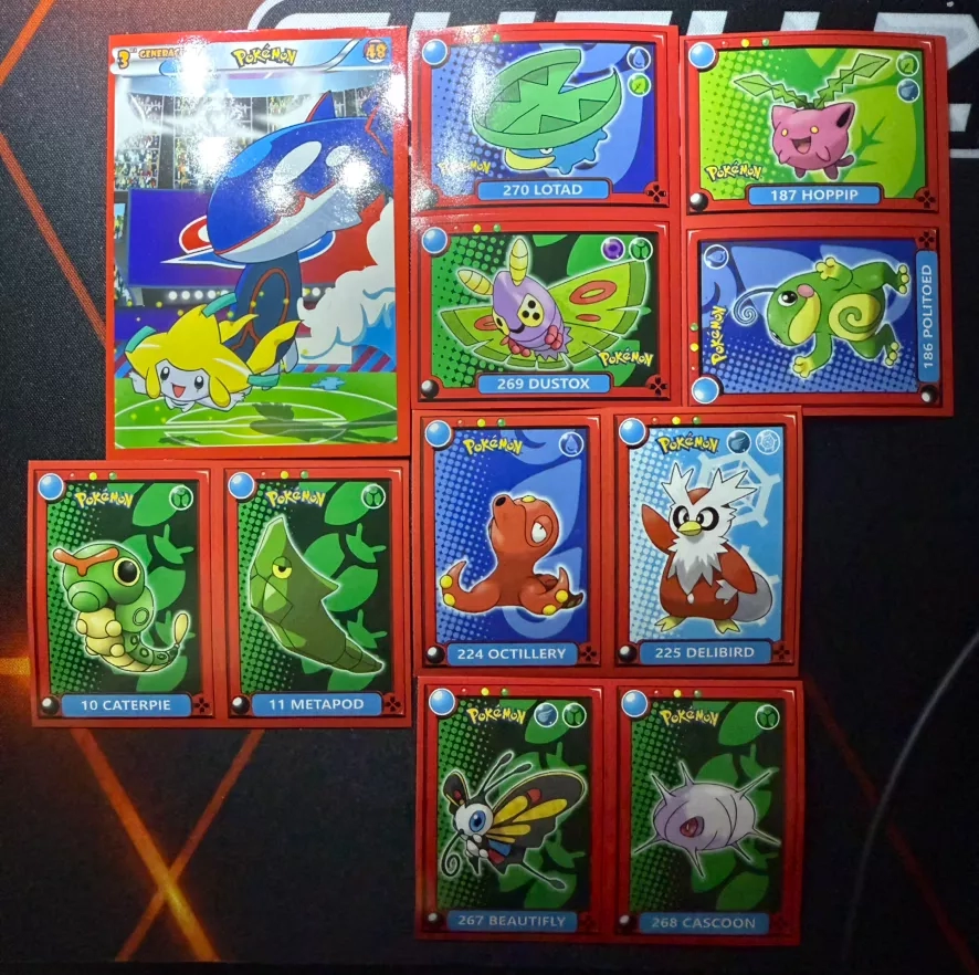 Pokemon Sticker Album Pokedex Collection Red Box
