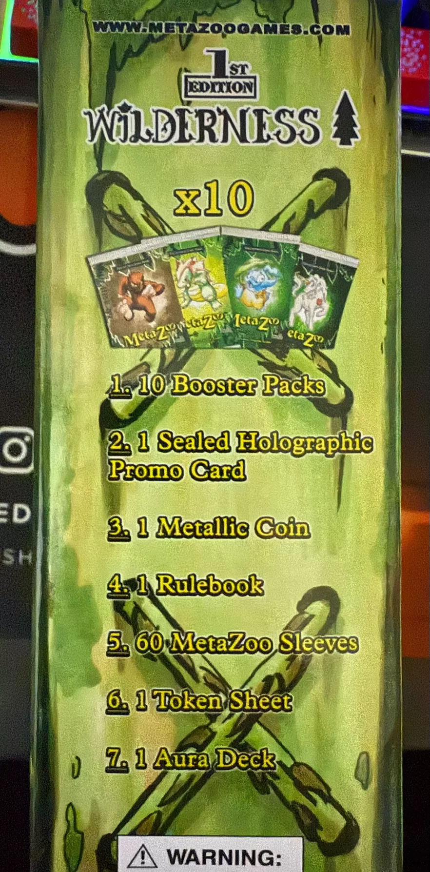 MetaZoo Wilderness 1st Edition Collectible Card Game Booster Box