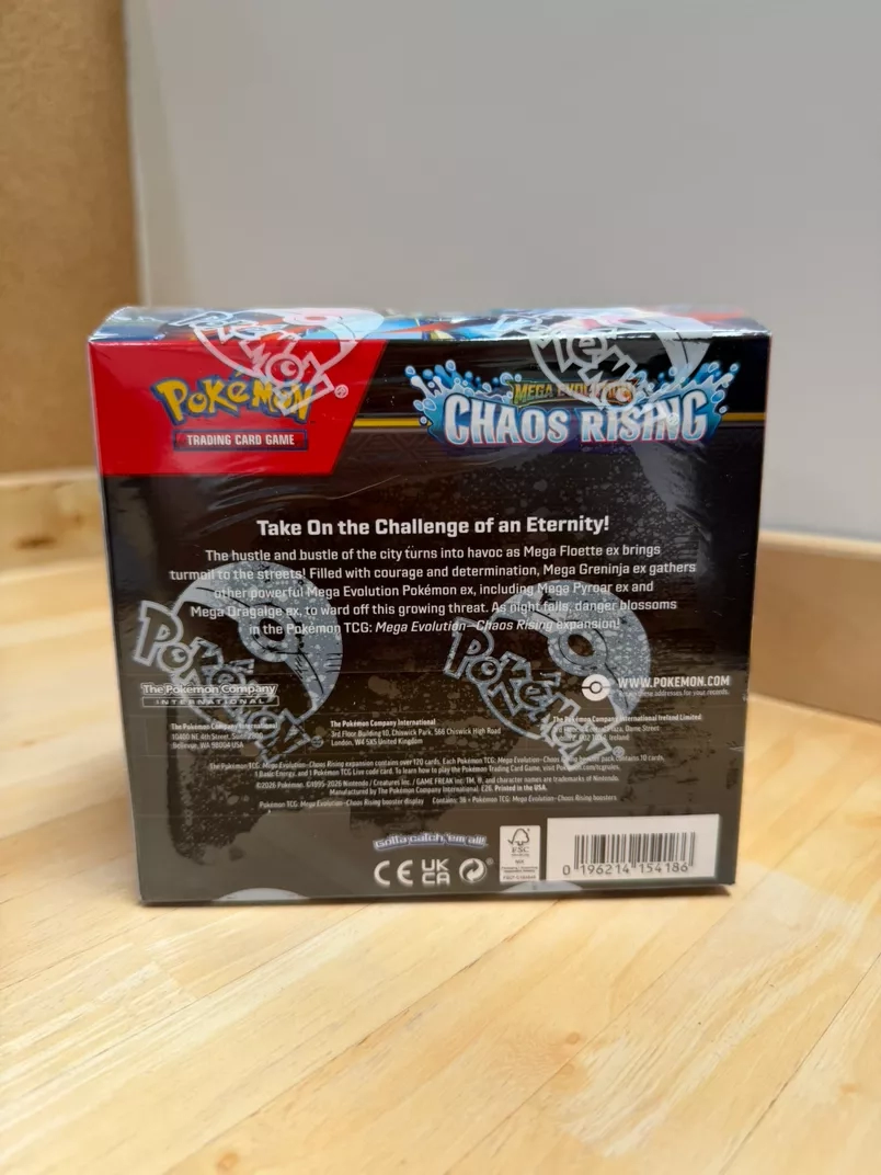 Pokemon Trading Card Game: Mega Evolution Chaos Rising Booster Box