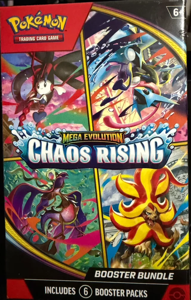 Pokemon Trading Card Game: Mega Evolution Chaos Rising Booster Bundle