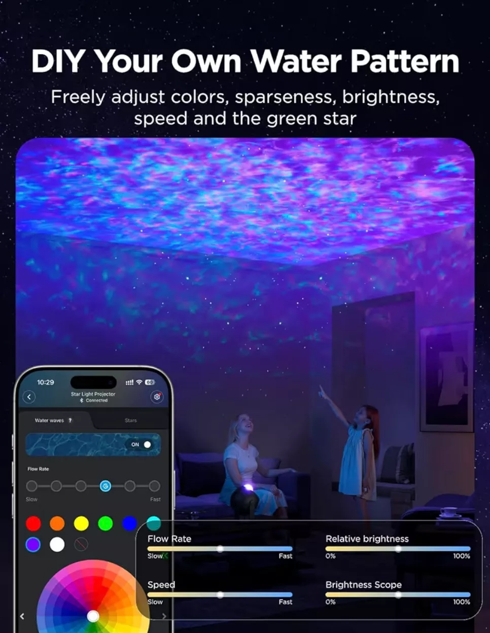 Govee Galaxy Projector - Mesmerizing Nebula and Starry Night Sky