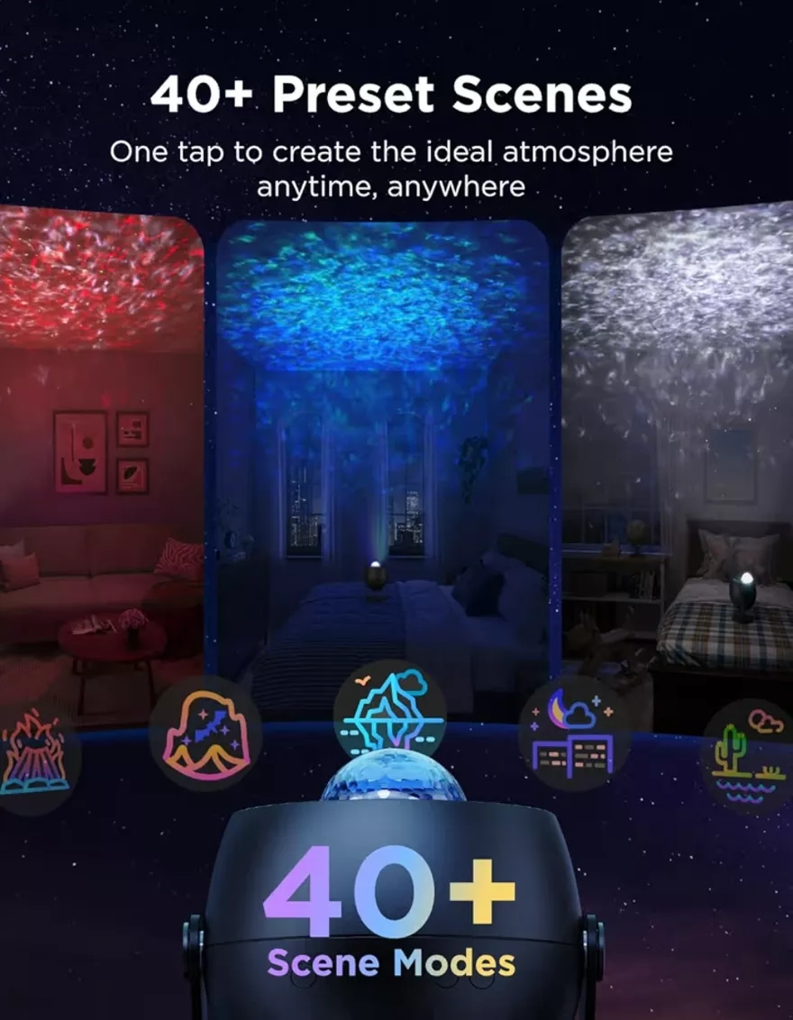 Govee Galaxy Projector - Mesmerizing Nebula and Starry Night Sky