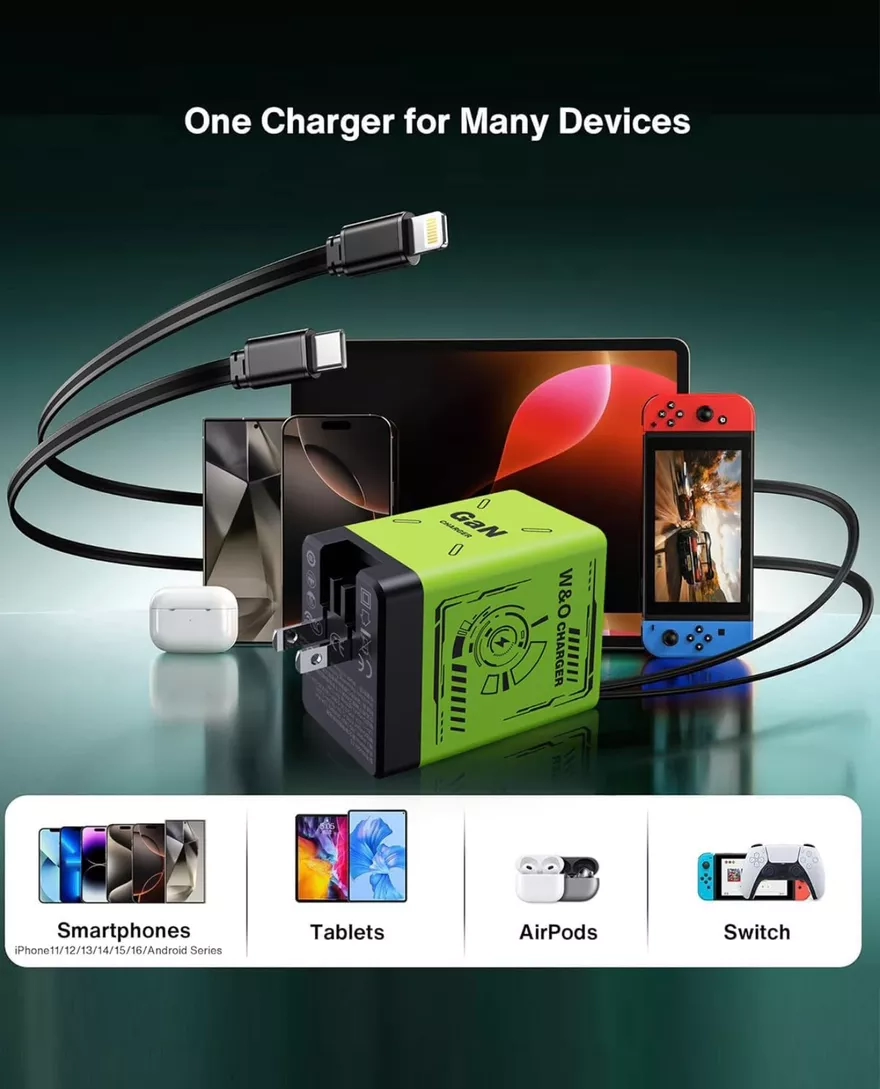 W&O GaN Charger - High-Speed Power Delivery