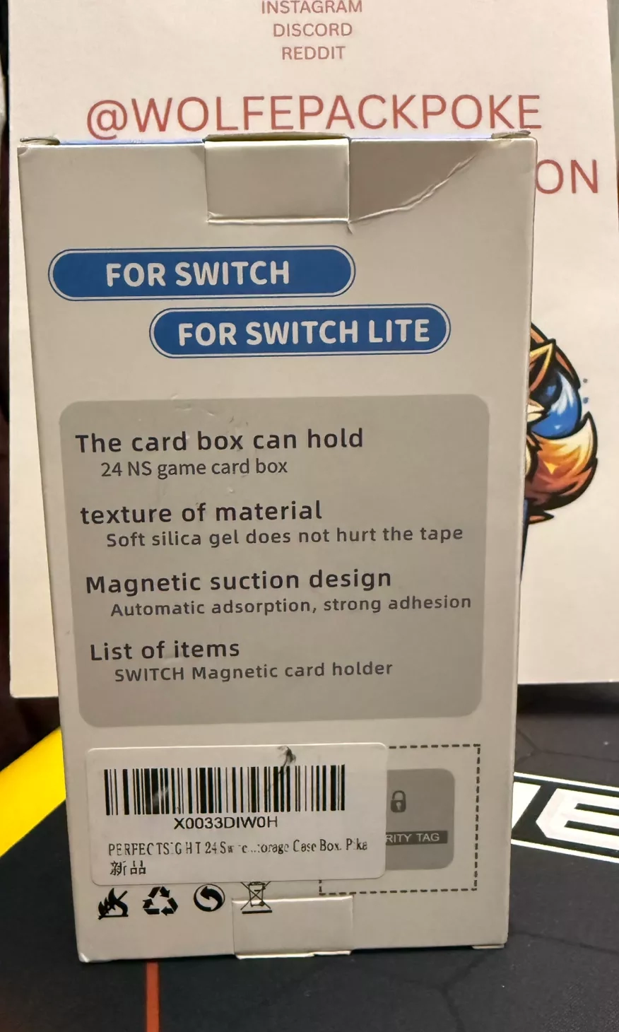 Pikachu 24 Storage Game Card Box For Switch Games