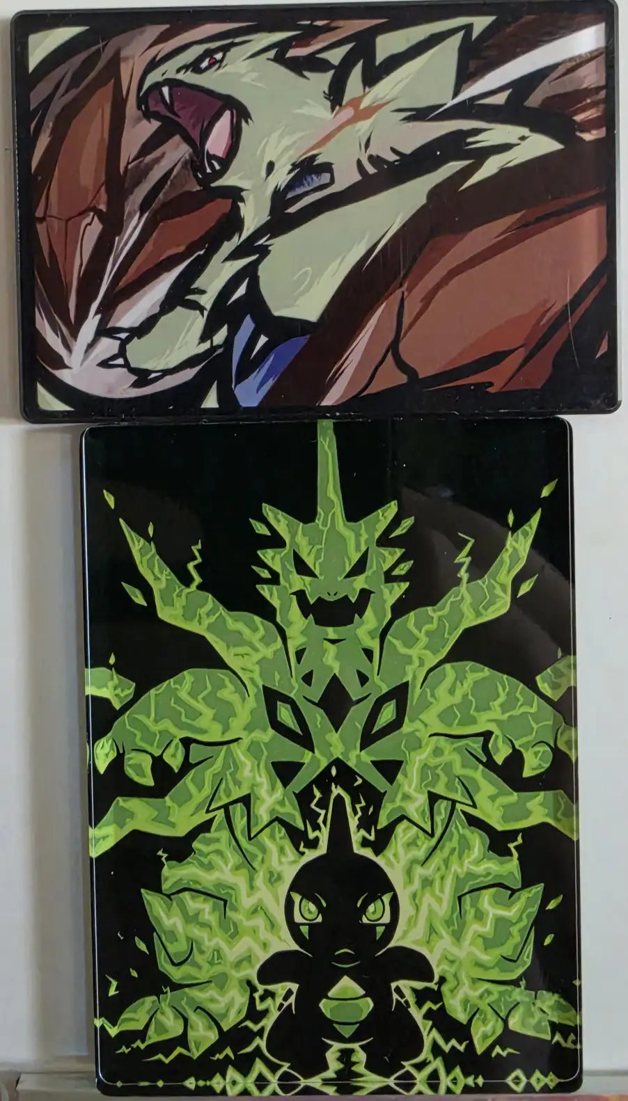 New Stock of art Boards, both Magnetic and Regular, magnets, Keychains, figures, and Gengar Beanies!