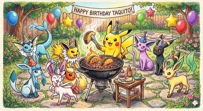 Taquitos Birthday & Grill Cam