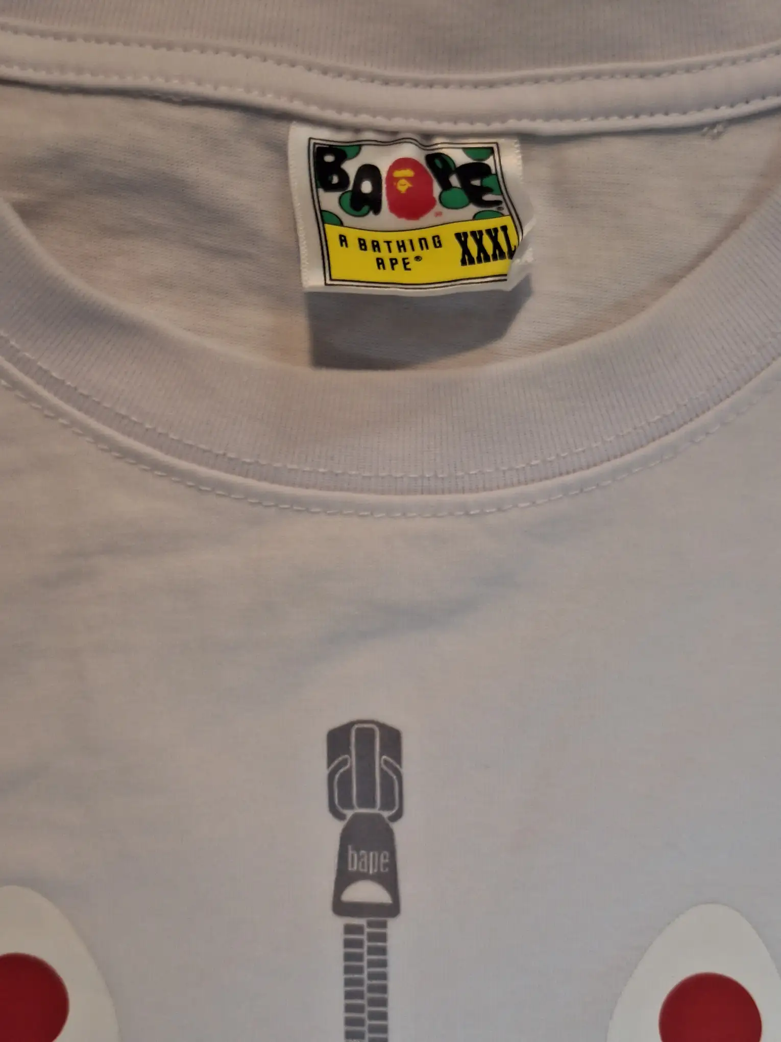 BAPE Shark Face White T-Shirt szL