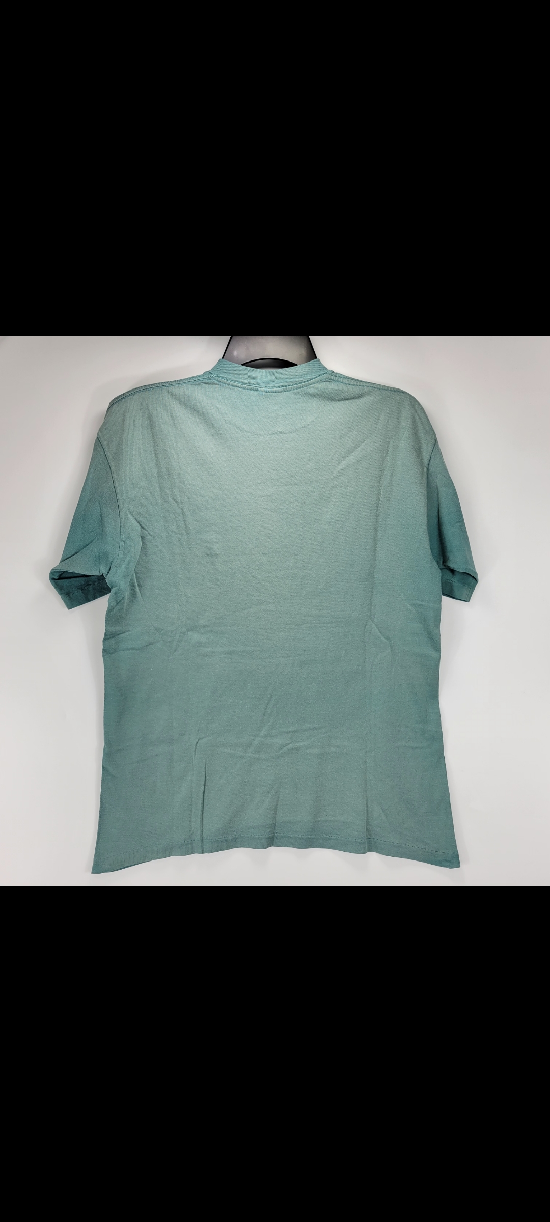 Mens Small Gap Distressed Vintage Teal Blue Pocket T-Shirt