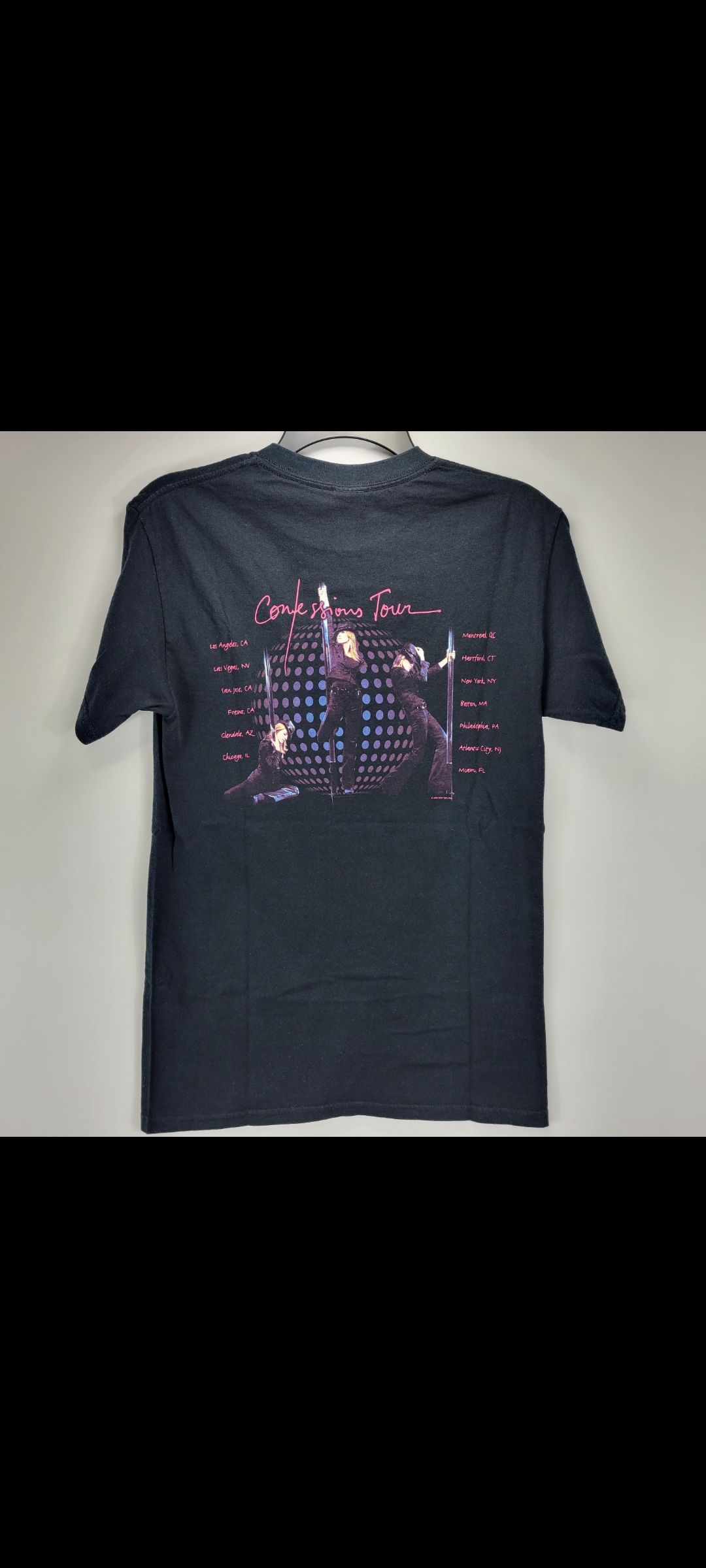 Mens/Womens Small Vintage Y2K Madonna Confessions 2006 Tour T-Shirt