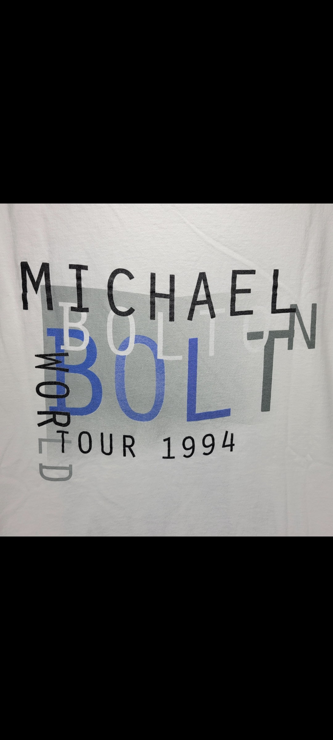 Mens XL Michael Bolton World Tour 1994 T-Shirt