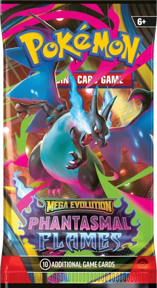 Pokemon TCG Phantasmal Flames Mega Evolution Booster Pack