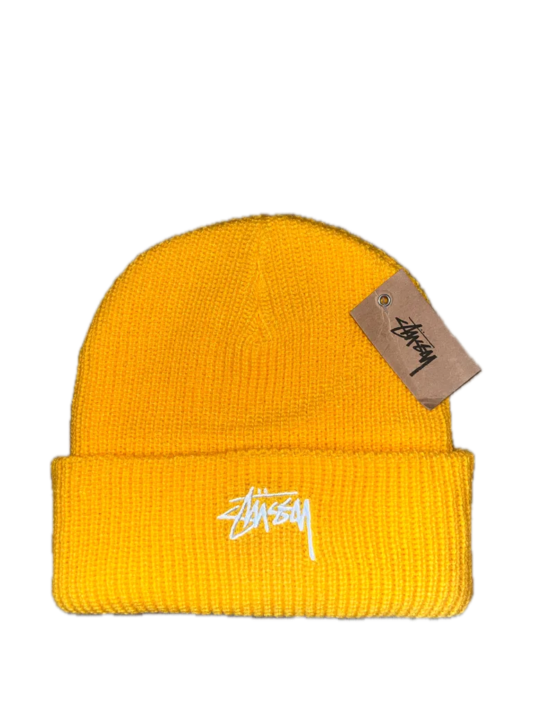 Stussy Basic Cuff Beanie - Yellow