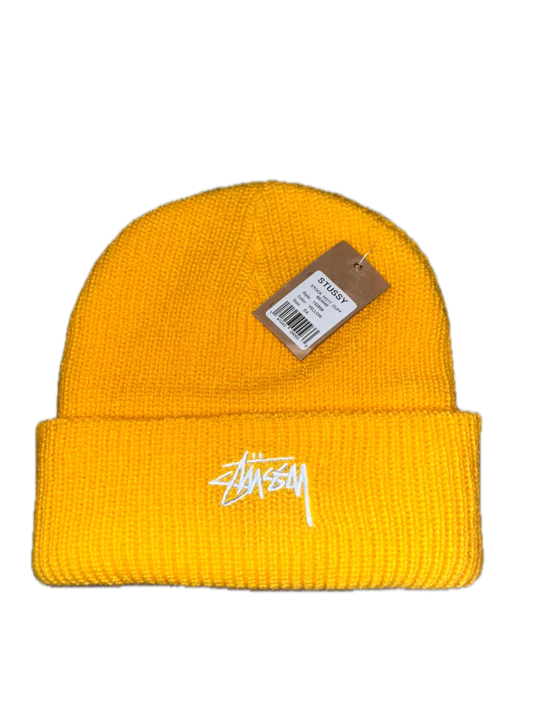Stussy Basic Cuff Beanie - Yellow