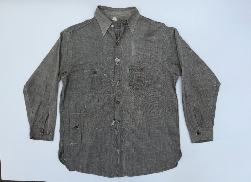 1930s Black Chambray Work Shirt