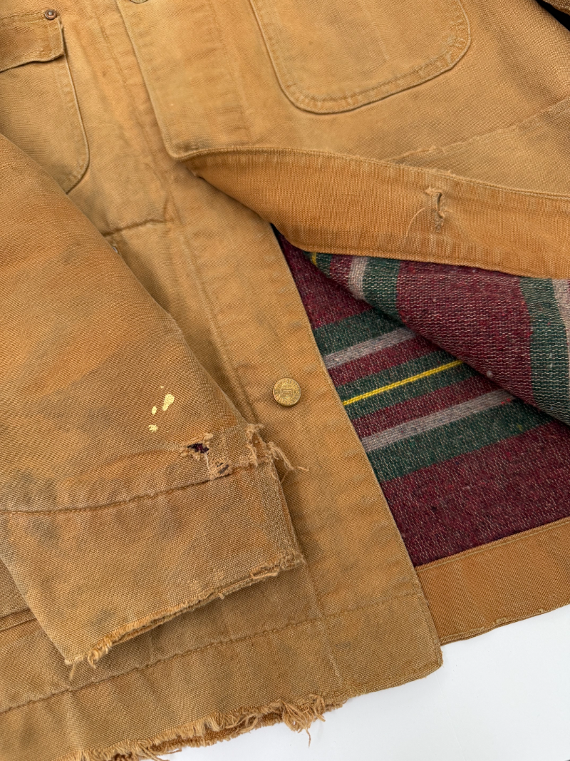 1960s Carhartt Headlight Finck Transition Label Chore Coat