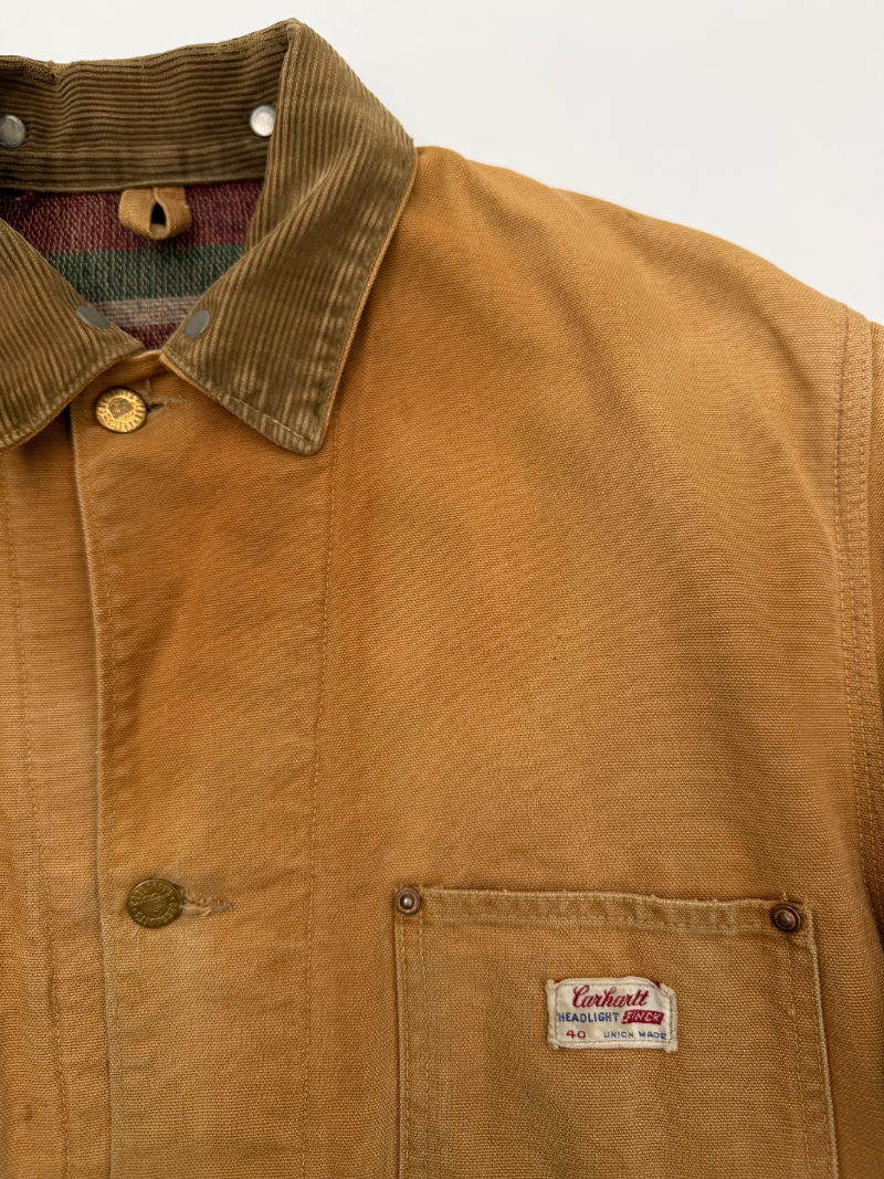 1960s Carhartt Headlight Finck Transition Label Chore Coat