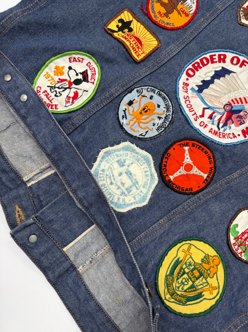 1960s Wrangler Selvedge Denim Jacket with Scout Patches