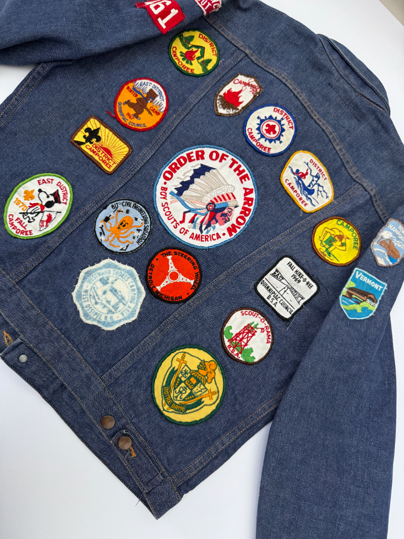 1960s Wrangler Selvedge Denim Jacket with Scout Patches