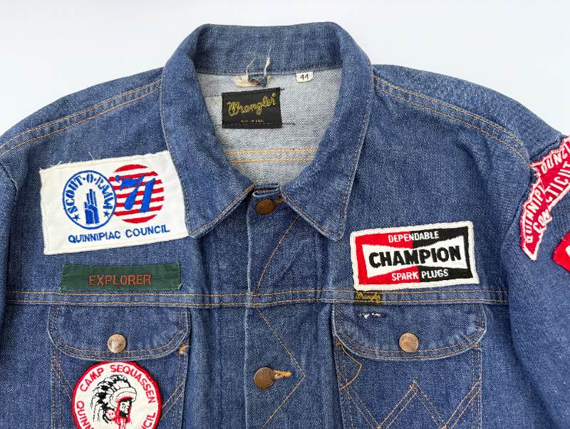 1960s Wrangler Selvedge Denim Jacket with Scout Patches