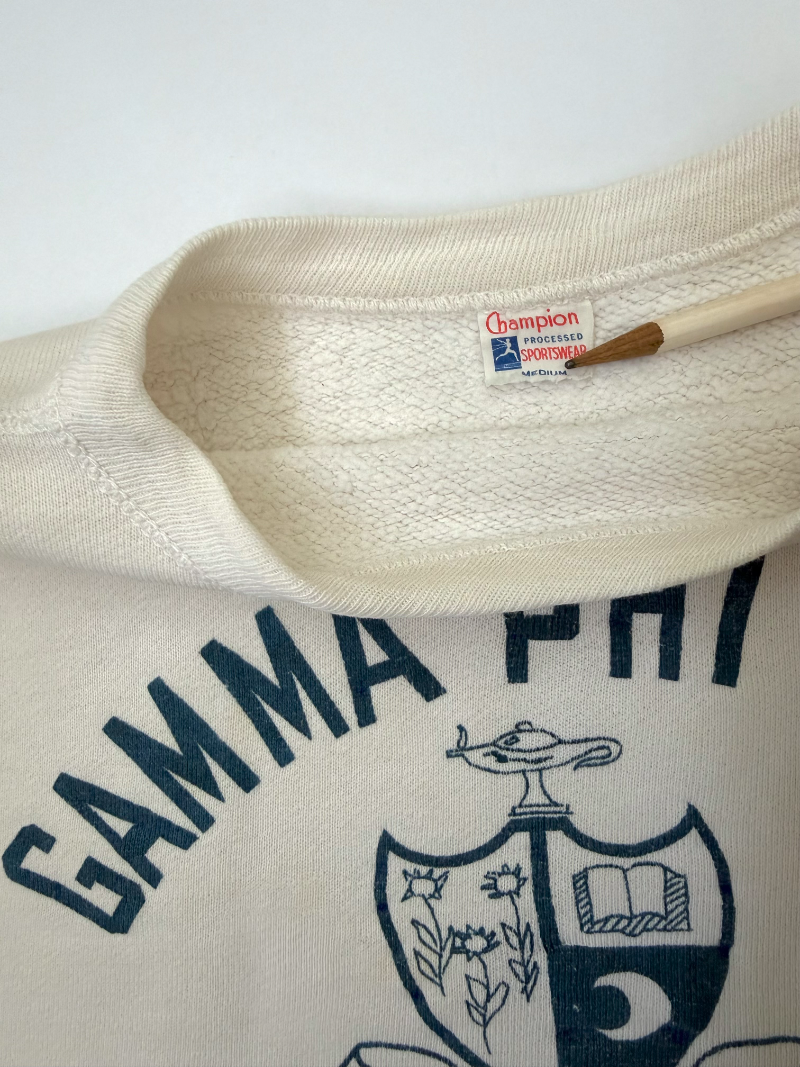1950s Champion Running Man Gamma Phi Beta Sweatshirt