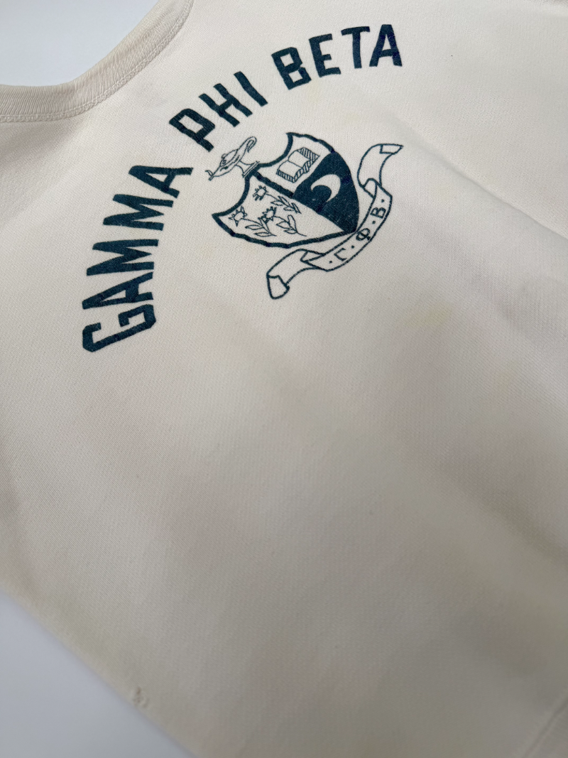 1950s Champion Running Man Gamma Phi Beta Sweatshirt